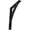 Ekena Millwork Galveston Wrought Iron Bracket, (Triple center brace), Powder Coated Black 2"W x 12"D x 15"H BKTM02X12X15TGL - alternate 1